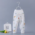 Baby high waist long johns pure cotton men's and women's children's baby spring & fall single open pants newborn kids open crotch pants