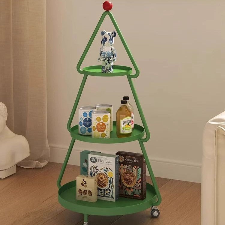 Christmas tree living room table casualmovable trolley creative sofa cabinet with storage coffee table bedside shelf