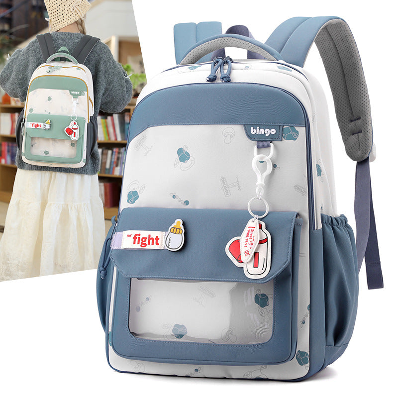 New schoolbag backpack girls simple leisure student bag college style backpack junior high school high school campus schoolbag