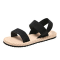 Elastic strap criss-cross flat women's shoes - new  retro bohemian roman sandals