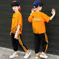 Boys' summer outfit set:  new arrival - stylish korean design for older boys, trendy short-sleeve set for boys