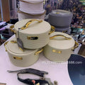 cross-border hot-selling 3pcs food warmer gold label insulated lunch box 1.5l-2l-2.5l insulated tableware