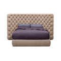 Italian normcore pull-button widescreen bed frenchretroclassy master bedroom bed large apartment floor-standing 1.8m double wedding bed