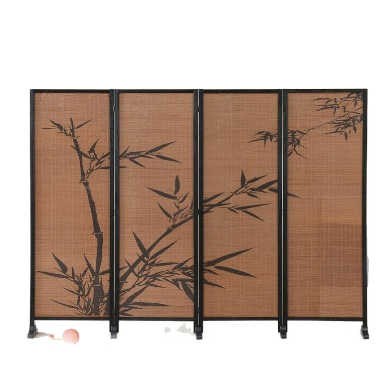 New chinoiserie screen bamboo pattern teahouse bedroom partition living room fence small apartment balcony national style new arrival screen