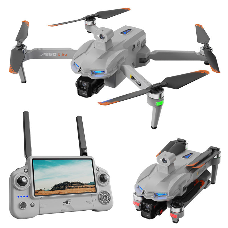 Ae60 drone 7.2inch - professional hd aerial photography, obstacle avoidance, brushless motor, airdrop capable, remote control aircraft with screen control and 3-axis gimbal