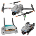 Ae60 drone 7.2inch - professional hd aerial photography, obstacle avoidance, brushless motor, airdrop capable, remote control aircraft with screen control and 3-axis gimbal