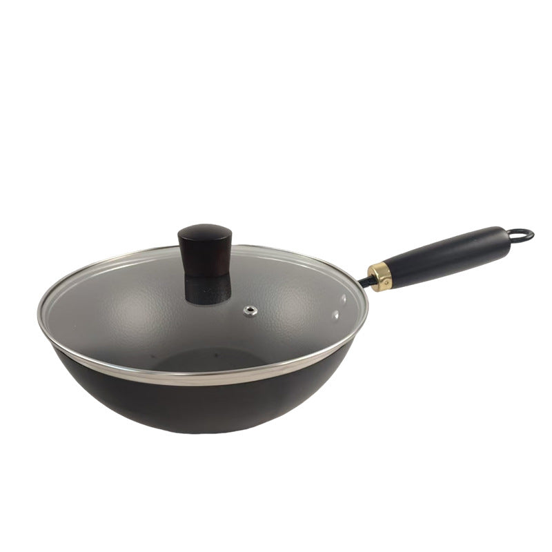 Cross-border explosion Mini small iron pan Small wok Household wok Uncoated pan Ancient belly pan