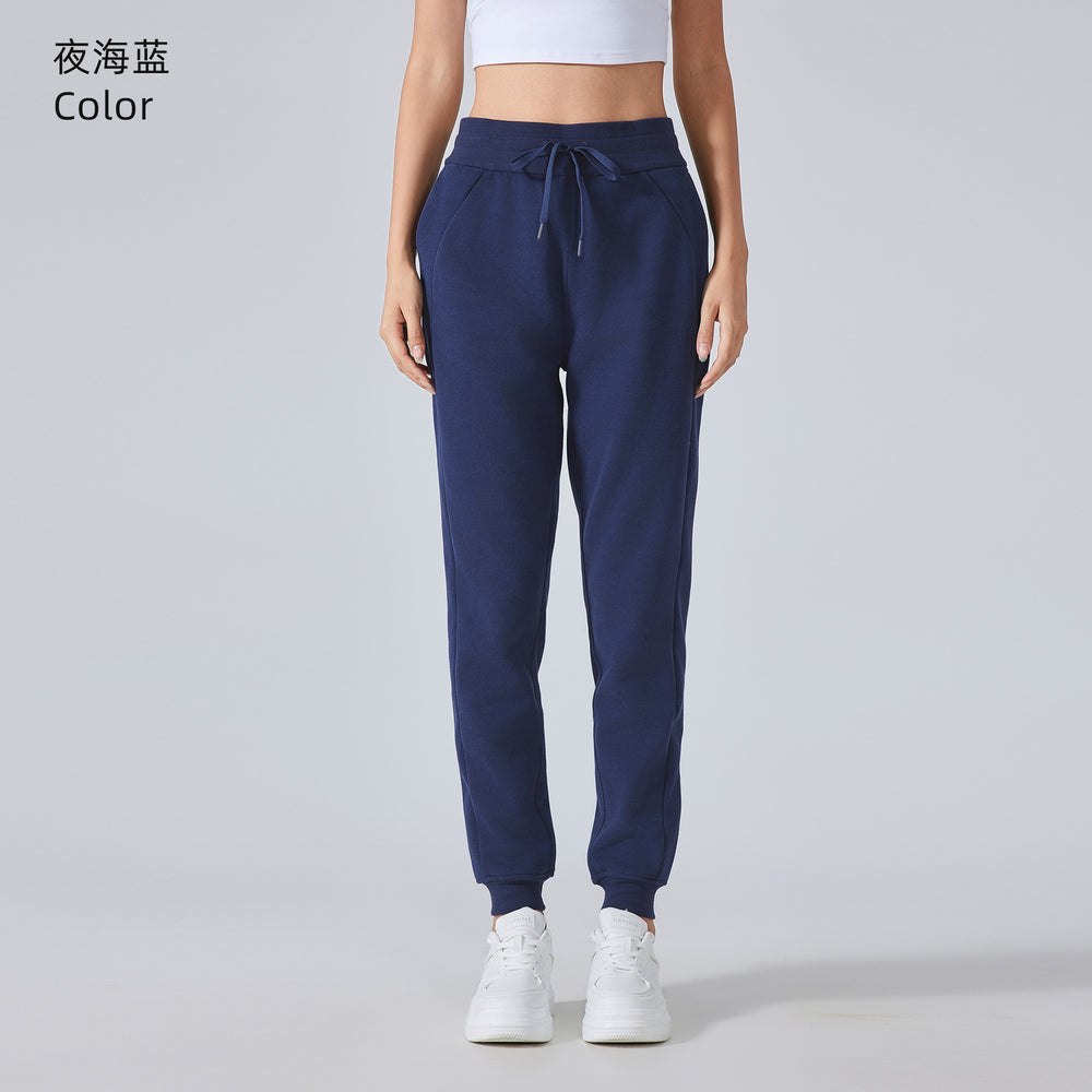 Women's high-waisted, loose-fit joggers - versatile activewear for fall/winter: perfect for outdoor fitness, yoga, and casual wear (daw153)