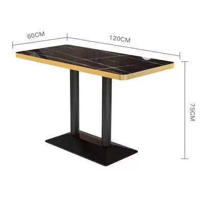 Industrial style bar table and chairs restaurant ktv box booth sofa modern restaurant cafe bar table and chairs combination