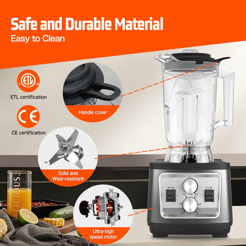 5 liters 4 liters commercial large capacity wall breaker smoothie milkshake juicing grinder grains filter-free mixer