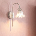 Rattan flower wall lamp nordic french cream lamp bright daily hook light aisle decorative wall lamp