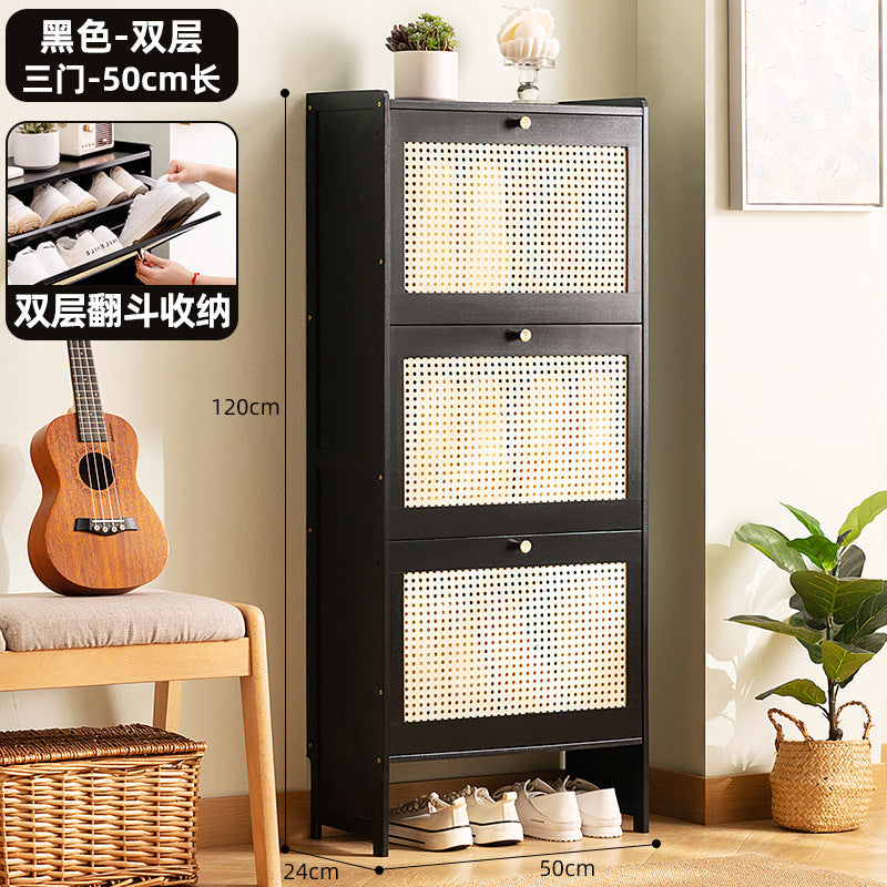 Simple shoe rack household door multi-layer with door dust-proof entry shoe rack shoe cabinet high vertical integrated storage rack