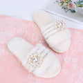2024 new winter pearl fleece slippers - couple's warm indoor home slippers - export quality plush cotton slippers for women