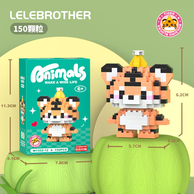 Compatible with lego micro bricks, cartoon figurines, children's educational building blocks, assembly toys, cross-border market stall gifts, wholesale