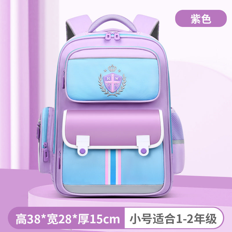 New arrival waist and spine protection to reduce the burden of primary school bags for men and women, 3 to 6 grade kids backpacks, large capacity abrasion resistant