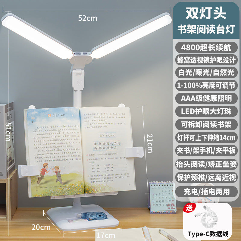 Led bookshelf multifunctional desk lamp - study, dorm, desk, homework, posture correction, reading student lamp
