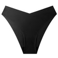 Fashion cross-border multi-color ice silk v-shaped seamless ice silk women's low-waist briefs breathable quick-drying sports underwear for women
