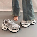 Mesh breathable chunky sneakers for women, 2026 summer new arrival, thick sole height increasing, lightweight, versatile, casual sports shoes, trendy