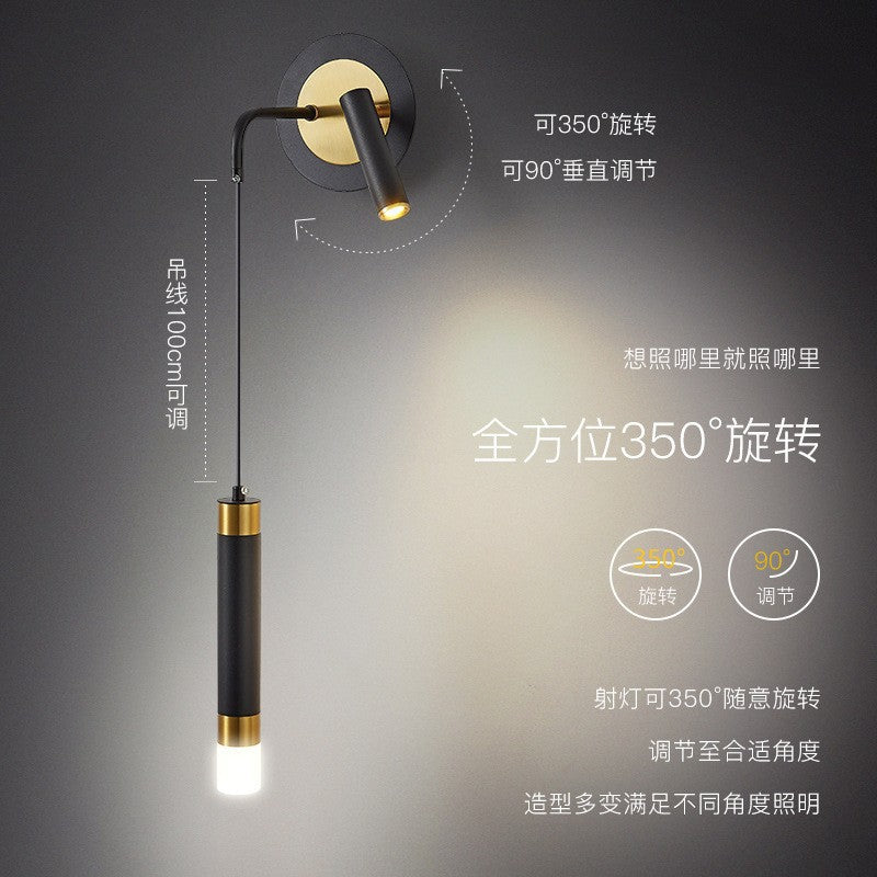 Chandelier bedside indoor bedroom lights ins Internet celebrities Nordic simple creative small personality restaurant bar lighting