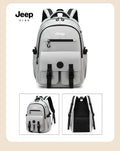Jeep kids' backpack - lightweight, commuter-friendly, large capacity backpack for boys and girls - elementary and middle school students - reduces burden, spine protection