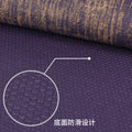 Pvc jute yoga mat factory - two-tone professional anti-slip, sweat-absorbent, wear-resistant linen wholesale - elegant purple yoga studio fitness