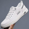 2025 spring new men's breathable white sneakers, trendy versatile chunky sole athletic shoes, casual skate shoes, fashion sneakers