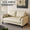 Small apartment sofa double three-person accessible luxury apartment rental room rest area reception clothing store b&b cat scratching leather wood