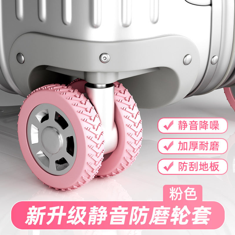 Luggage Wheel Protective Cover Trolley Case Rolling Wheel Silent Cover Suitcase Universal Wheel Replacement Wheel Rubber Cover