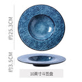 10inch quicksand straw hat plate-starry sky blue