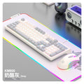 Viper km800 mechanical feel gaming keyboard and mouse wired illuminated set - 98 keys - office/home usb