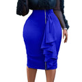 D315 in stock european and american clothing  autumn new arrivalfashion hip cover sexy silm zipper plus size african skirt