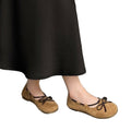 plus size summer new french style round toe bow mary jane shoes women's slip-on flat loafers