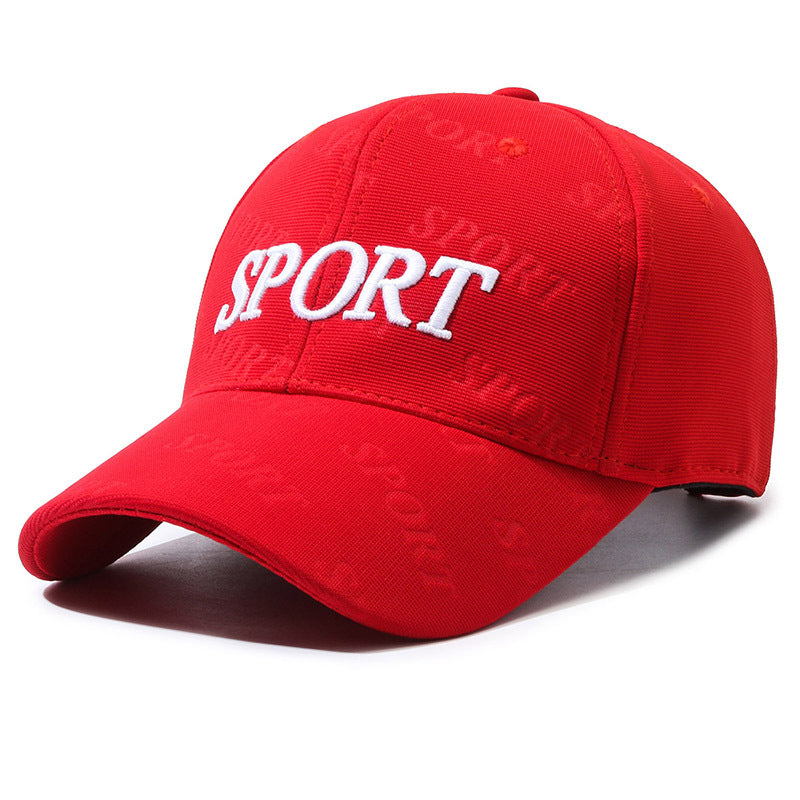 Baseball Cap Letter Embroidery Cap Men's and Women's Fashion Casual Versatile Hat Outdoor Sports Shade Sun Protection Hat