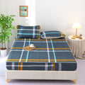 New arrival high weight brushed quilted bed sheet pure color washed cotton mattress protector cotton thickened bed cover bed cover