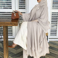 export  plus size women's african-style  robe cardigan sun protection apricot dress
