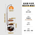 Floor lamp  new arrival medieval style living room classy master bedroom bedside table storage integrated pumpkin cover table lamp