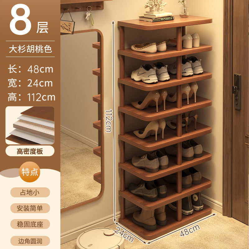Shoe rack home door multi-layer strong and good-looking small narrow rack rental simple indoor shoe storage rack storage shoe cabinet