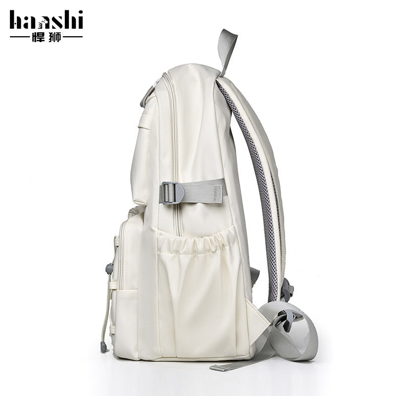 Cross-border fashion men's lightweight backpack high-end nylon waterproof women's backpack leisure middle school student travel schoolbag