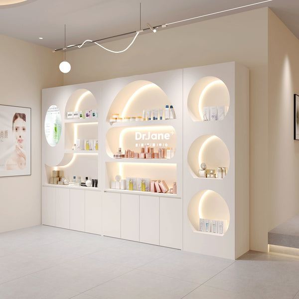 Cosmetics Display Cabinet High-end Atmosphere Beauty Salon Product Shelf Skin Care Product Display Cabinet Makeup Special Cabinet