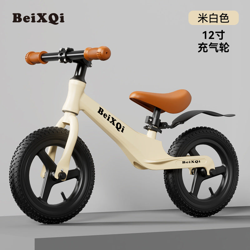 Children's balance car magnesium alloy 2-6 years old baby sliding bicycle flash pedal-free sliding two-in-one bicycle