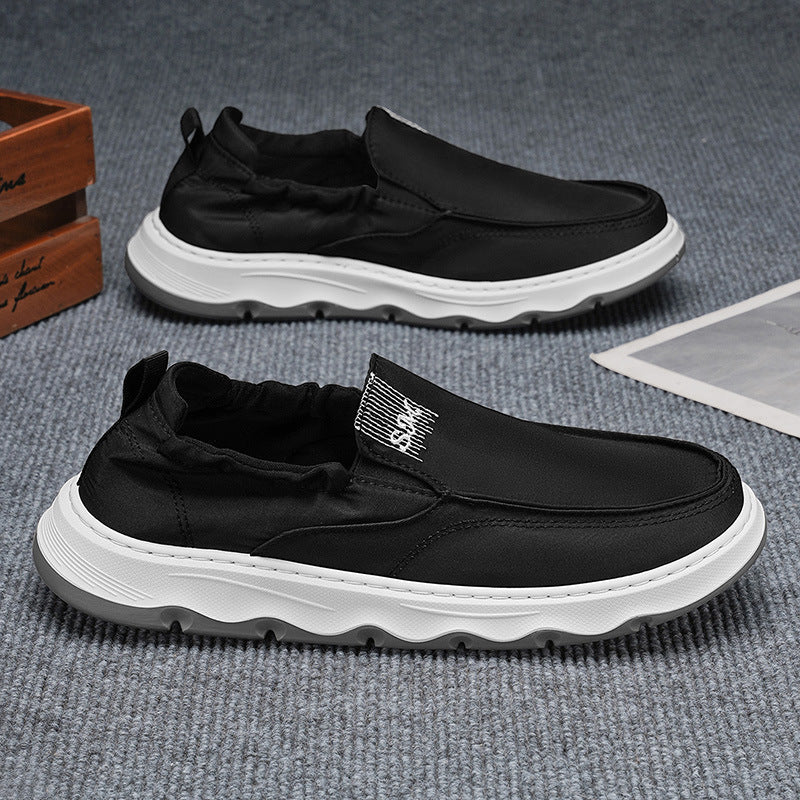 Ice silk canvas men's shoes winternew arrivalpopular lazy one-leg sports casual sneakers old beijing cloth shoes