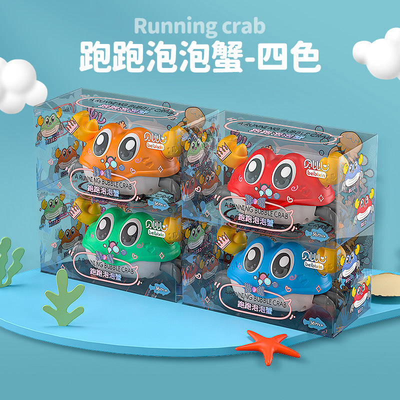 Kids' two-way pull-back car - durable, inertia-powered, crab-themed toy for baby boys - educational crawling cartoon toy