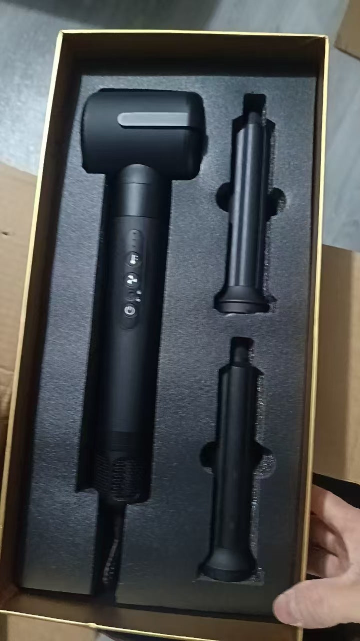 Cross-border automatic seven-in-one hot air comb automatic adsorption multi-functional curling iron brushless motor high-speed hair dryer