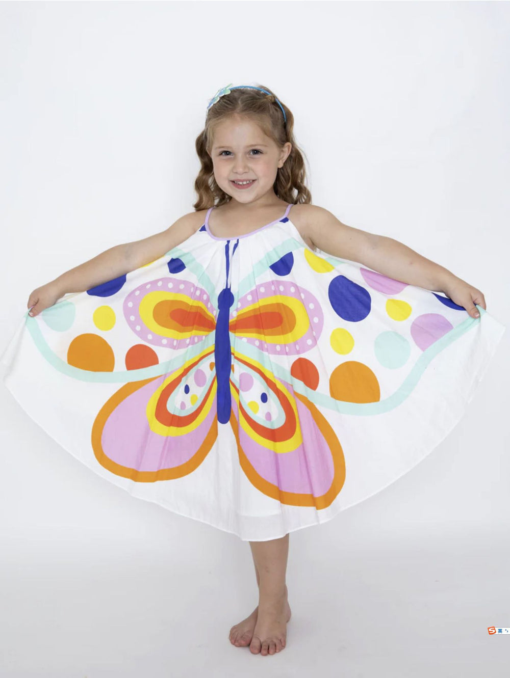 New arrival: girls' summer chiffon sleeveless sundress - trendy rainbow print princess dress for export
