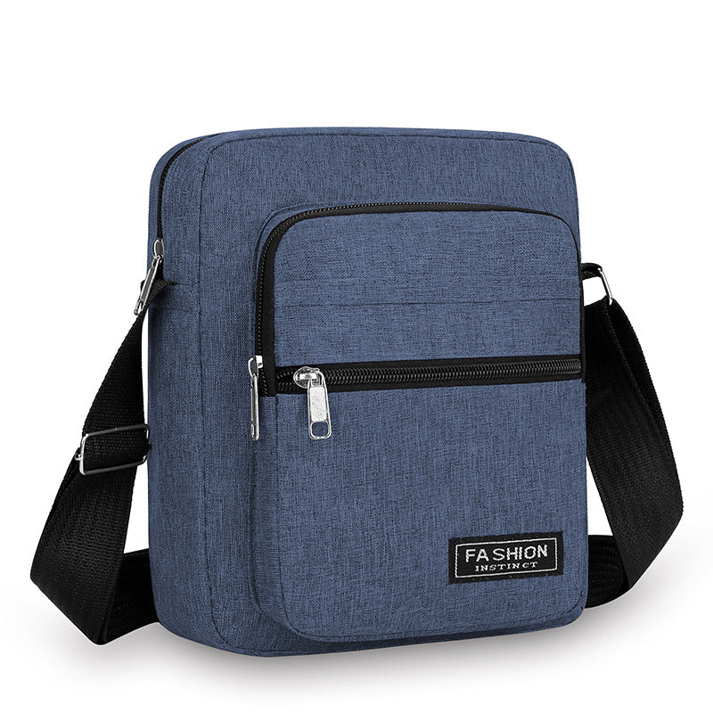 Cross-border men's bag mini light business shoulder messenger bag nylon large-capacity handbag multi-functional small square bag wholesale