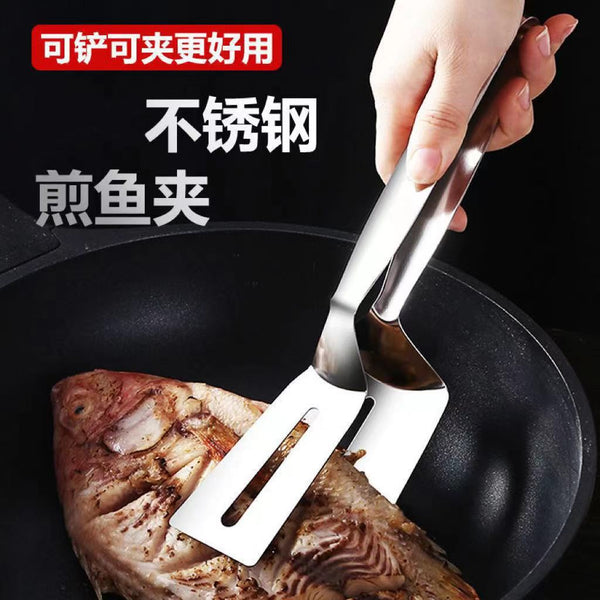 Stainless steel frying shovel clip, pancake, pancake, fish shovel, pizza, steak shovel, household kitchen utensils, fried steak spatula, steak clip