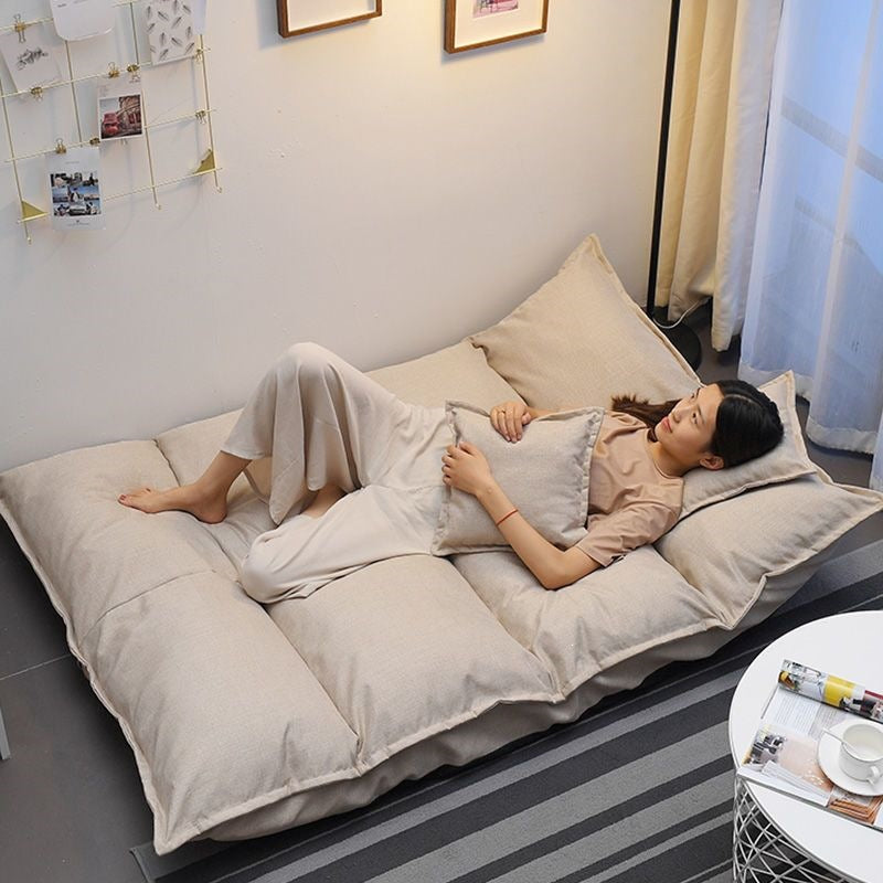 Lazy sofa popular tatami floor bedroom single and double small apartment foldable rental room japanese style bed dual-use