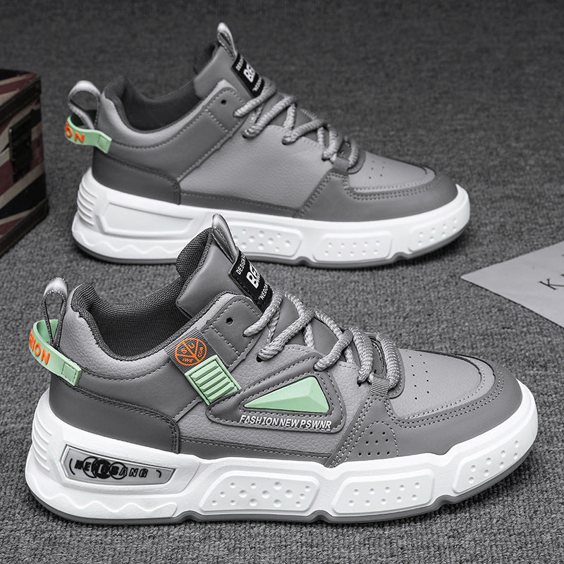 High-top men's sneakers: new 2025 winter collection - chunky sole, casual skate shoes, trendy & versatile, anti-slip, men's basketball & athletic fashion sneakers
