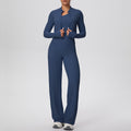 Cloud-feel outdoor casual yoga outfit - three-piece set: one-shoulder open back, high-waisted, butt-lifting, quick-dry running & fitness set
