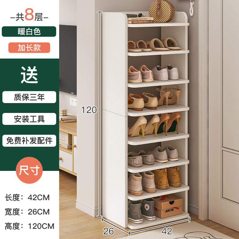 Shoe rack home door multi-layer small narrow simple storage artifact space saving 2025 new storage shoe cabinet